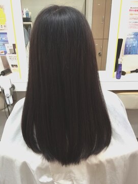 ヘアデザイン ラポール 茨木店(hair design Rapport) ダークグレージュカラーで美髪フェミニンロング