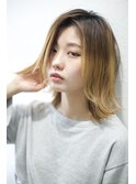 《田山未希子》ツートングラデーションミニボブ髪質改善