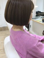 ネオリーブ チロル 横浜西口店(Neolive CiroL.)&nbsp;丸みボブ　ハイライト　クリアベージュ