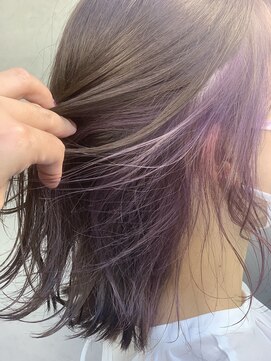 シュリット 溝の口(schritt) グレージュ×パープル×イヤリングカラー takeda