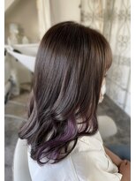 ホワイトルーム(White Room) 【インナーカラー】ピンクパープルのイヤリングカラー