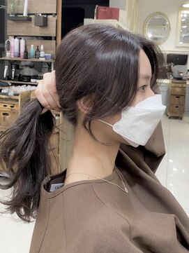 ネオリーブアイム 横浜西口店(Neolive aim) 顔周りレイヤー前髪似合わせ 結んでも可愛い【横浜】