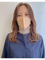 ツイギー 宮西店(TWiGGY) セミロングに顔周りレイヤー