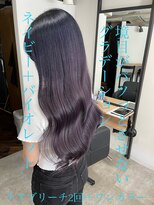 ラフ 難波店(LAFF)&nbsp;#黒髪#ボブルフ#ネビージュ#小顔#ワンレン