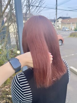 アース 郡山コスモス通り店(HAIR&MAKE EARTH) ダブルカラーケアブリーチインナーカラー韓国20代前髪カット