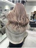 【梅田】ミルクティーベージュグレージュダブルカラー艶髪カラー