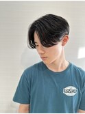 前下がりセンターパート