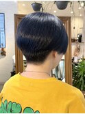 ショートネイビーブルー♪