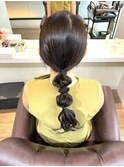 ジャスミン風編みおろしスタイル♪