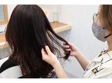 こだわりのカウンセリングはしっかりとした挨拶から始まります。