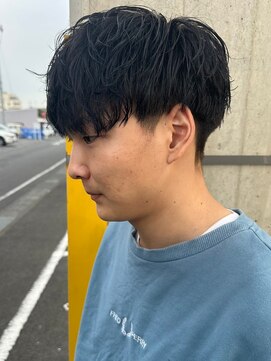 ニアウ 太田店(Niau) ニュアンスパーマメンズマッシュメンズヘアツーロック刈り上げ