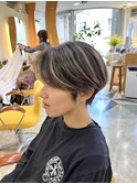 【30代】カット+グロスカラー+白髪ぼかしハイライトコース