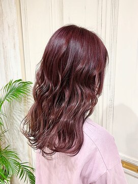 ミニョン(mignon) イメチェン/チェリーブラウン/フェミニン/モード/ダークアッシュ