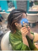 コーンロウアレンジ
