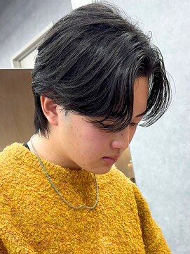 エルマーク 枚方(L-MARK) センターパートニュアンスパーマ韓国カルマパーマコンマヘア
