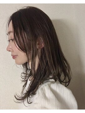 ルッソ(Lusso) ロング×前髪なし ココアブラウン