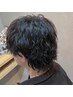 【立石限定】メンズカット+ウルフパーマ/ツイストスパイラル/波巻きパーマ