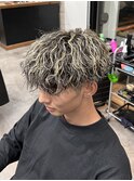 メンズパーマメッシュ波巻きツイスパマッシュ