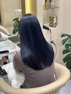 プアメリア 名古屋(Puamelia) ネイビー/ブリーチ/髪質改善トリートメント/ケアカラー