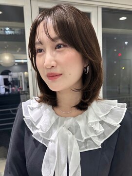 ガーデンヨコハマ(GARDEN YOKOHAMA) ココアベージュミディアムレイヤーイメチェンマロンブラウン