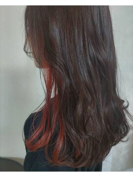 ティーフクラフト 20代30代インナーカラーオレンジ