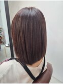 ラベンダーブラウンボブ