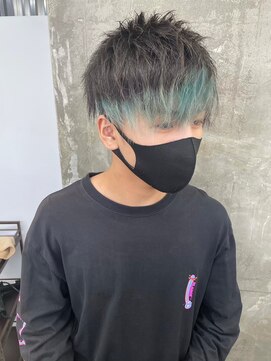 メンズサロン キング 梅田店(Men’s salon K!ng) 波巻きツイストスパイラルパーマ/フェザーパーマ/眉毛