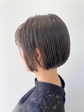 ヘアー アイス 御器所本店(HAIR ICI) 20代30代夏◎暗髪カラーレイヤーボブパーマ小顔ショート