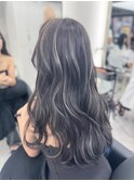 コントラスト極ハイライト☆グレーベージュ☆20代30代40代