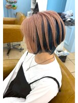 シャルティア(SHALLTIA) アンブレラカラー/個性的/ピンクベージュ/ネイビー/派手髪