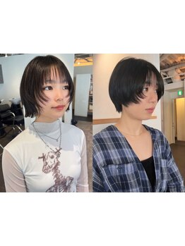 【毎日のアレンジ性を高めるショ-トヘア】≪CAF≫では気分に合わせたスタイリング方法を伝授しております！