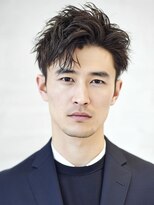 カットもパーマもイケメンパラダイス Men's天王寺 大人Men's清潔感無造作アップバング