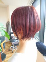 ゼンドット キョウト(Zen. kyoto)&nbsp;ショートボブ＆ピンクレッドカラー♪