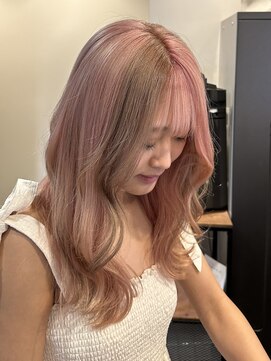 アンドバイモードケイズ (and by MODE K's) マロンカラー　パールピンク×ミルクティーベージュ