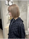 着物ヘア/大人ガーリー/ダークアッシュ/似合わせカット/梅田