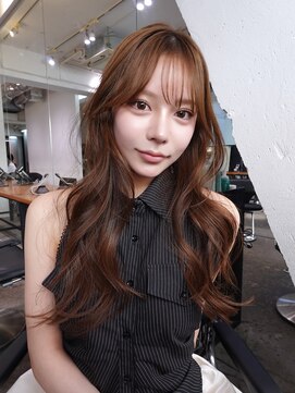 アイティー バイ アルバム 浦和店(IT by ALBUM) ロング顔周りレイヤー韓国ヘア似合わせカット_F21288
