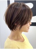 静岡駅ハンサムショートボブショートカット顔周りレイヤーカット