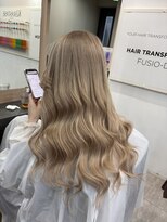 ラピス 横浜(Lapis) Hミルクティーベージュシールエクブリーチカラーレイヤーカット