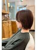 レイヤー×きりっぱなしボブ