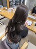 【大人気ブリーチ無し透明感】カット+艶髪インフィニアルカラー+クイックTR