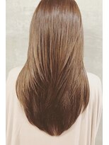 美容室 ファクト(fact)&nbsp;乾かすだけ◎艶感ストレート×透明感美肌ナチュラルカラー