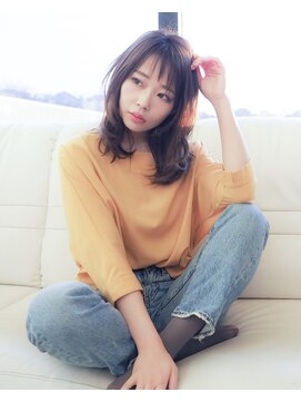 倶楽部ヘアーズ 醍醐本店(HAIR'S) 【王道】シースルーバング×【人気】テラコッタカラー/レイヤー