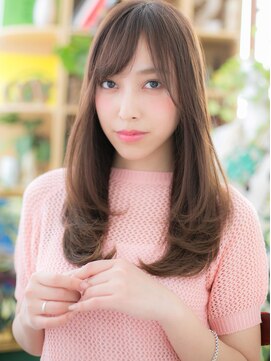 カバーヘア イヴ 戸頭店(COVER HAIR EVE) インナーカラー斜めバングフレンチガーリーh戸頭20代30代40代