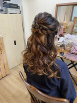 ロカット サロン(Roquat Salon)&nbsp;ロングハーフアップアレンジ【ヘアセット/立川/立川/国分寺】