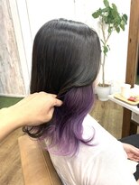 ヘアリゾート リノ(Hair resort Lino) 『アッシュブラウン×ラベンダー』インナーカラー