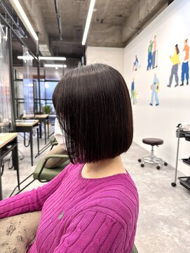 トリニティ 本厚木(trinity) 内巻きボブ/ナチュラルボブ/ダークブラウン