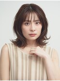 外ハネボブ/エギョモリ/菱形ボブ/ペールベージュ[新宿]