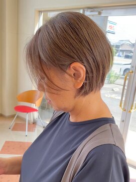 サンタフェ 柳津店(Santa'Fe) Santa'Fe式脱白髪染め白髪ぼかしカラー/ショート