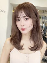コート 表参道(Cote)&nbsp;Cote 美髪/ダークアッシュ/セミディ/前髪カット/韓国レイヤー
