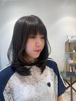 マージュ ギンザ(marju GINZA)&nbsp;ふんわりミディアムレイヤー＋オリーブベージュ